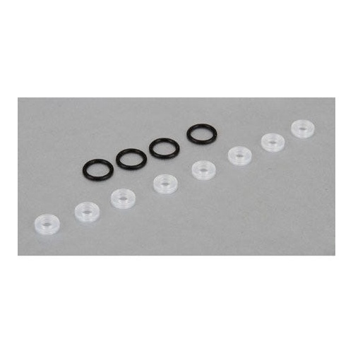 TLR X-Ring 8 Lower Cap Seals (4): 8T 3.0