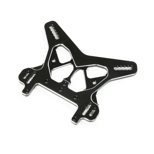 TLR Rear Shock Tower, Black, Aluminum, 8X/8XE