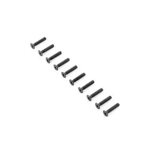 TLR Flat Head screws, M4x20mm (10)