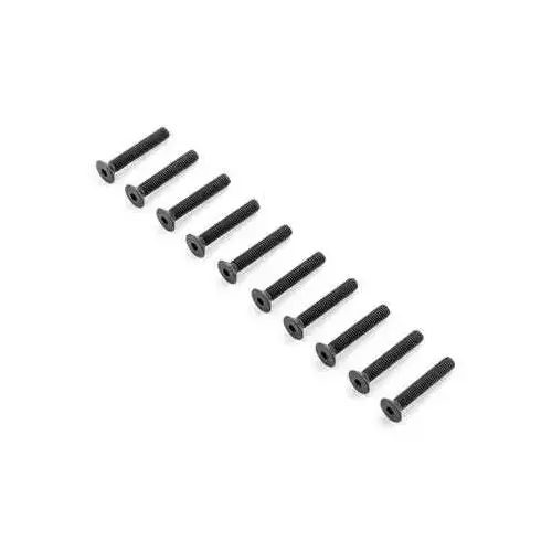 TLR Flat Head Screws, M5x30mm (10)