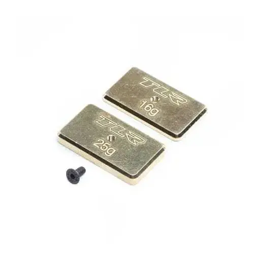 TLR Rear Brass Weight Set, 16g & 25g, 22 5.0