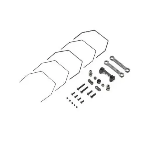 TLR Rear Sway Bar Set, Laydown- 22 4.0