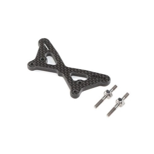 TLR Carbon Front Tower w/Ti Standoffs, 22 5.0