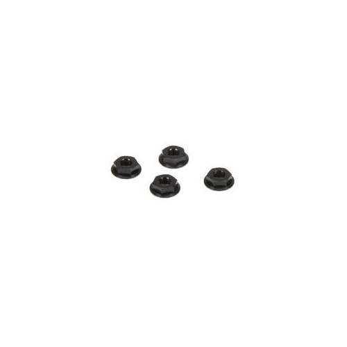 TLR M4 Aluminum Serrated Nuts, Low Profile, Black (4)