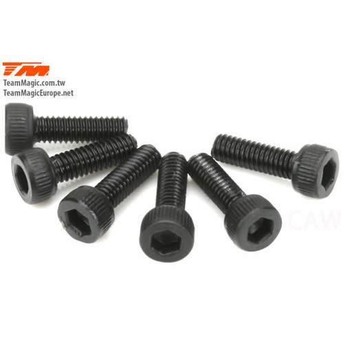 2.5x8mm Steel Cap Screw (6)