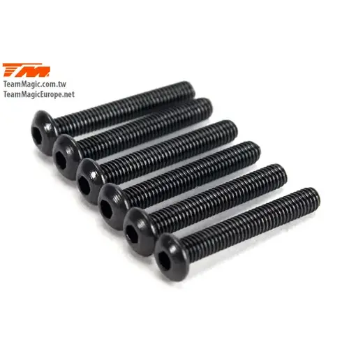 3x20mm Steel Button Head Screw (6)