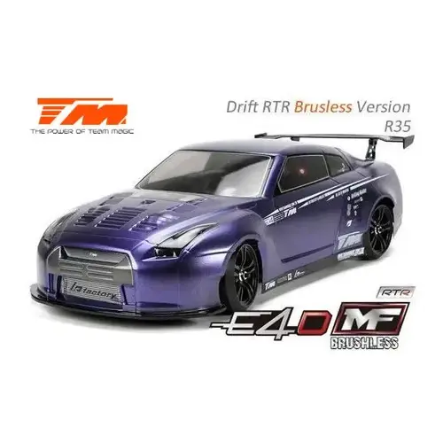 Team Magic E4D MF Brushless Drift Car R-35 RTR - TM503018-R35