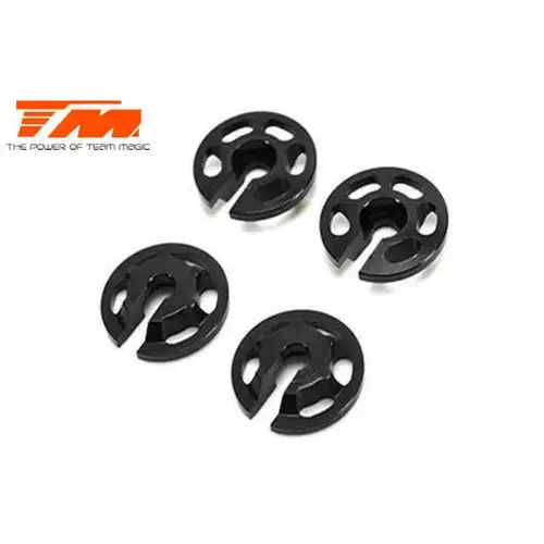 Team Magic Option Part E4RS II / EVO Aluminum 7075 Lower Springs cups 4pcs - TM507278