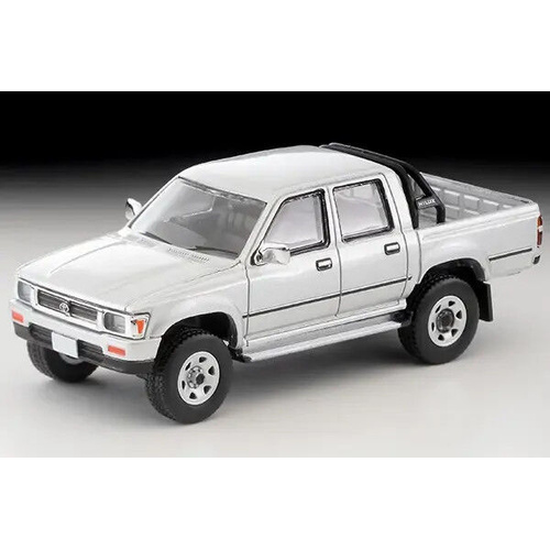 Tomica 1/64 LV-N256c Toyota Hilux 4WD Pickup DoubleCab SSR (Silver) 1991