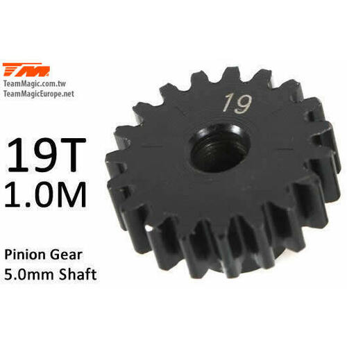 Pinoion gear M1 for 5mm shaft 19T