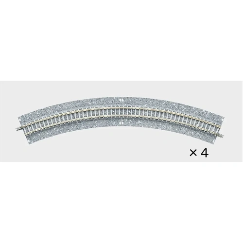 Tomix N Curve Wide PC Track 12-1/2" 317mm Radius, 45° (4)