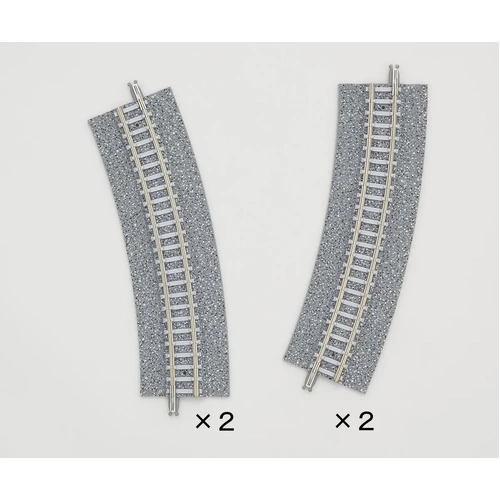 Tomix N Easement Wide PC Curve Track 12-1/2" Radius, 22.5°