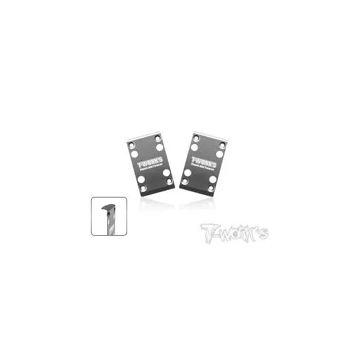 Stainless Steel Front Chassis Skid Protector ( Team Associated RC10 B74 ) 2pcs.