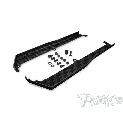 Tworks Graphite Side Guards For Team Associated RC10 B74.2 /74.1/74 - TO-338-B74.2