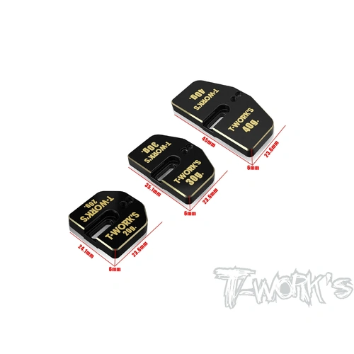 TO-344   1/8 Buggy & Truggy Weight Set (20/30/40g. Each 1 ) - TO-344-B   Weight 30g.