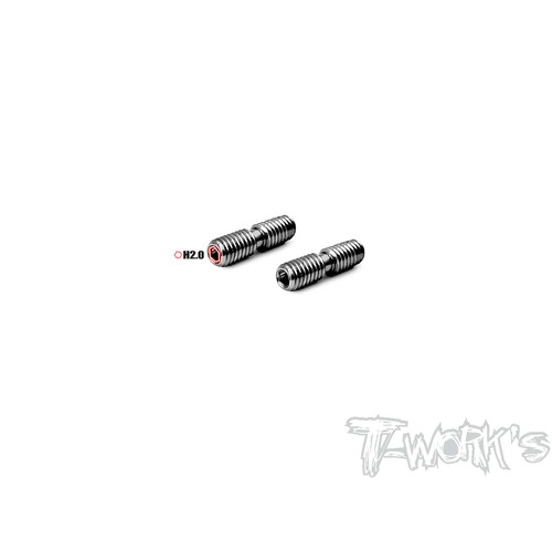 Tworks TP-X4-E 64 Titanium Adjustable Camber Screw 4x15mm For Xray X4/X4 2023 2pcs - TP-X4-E