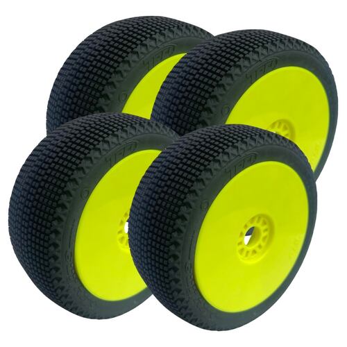 TPRO 1/8 OffRoad ZRX T3 Soft Long Wear SKYLINE Racing Tire (Yellow Wheels) 4PCS