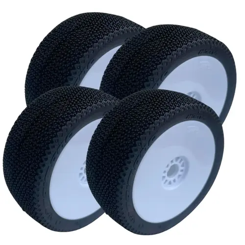 TPRO 1/8 OffRoad ZR T4 Super Soft TAIMANA Racing Tire (White Wheels) 2PCS