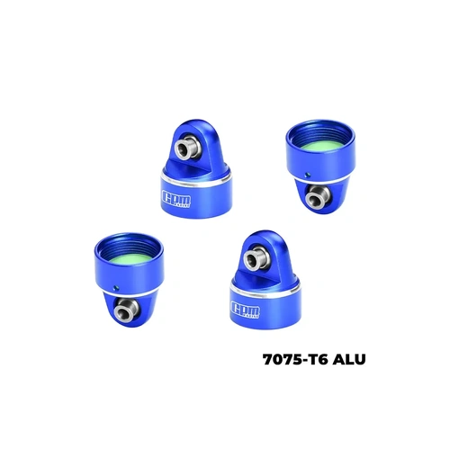 GPM Aluminium Shock Top Caps 2Pcs - Blue