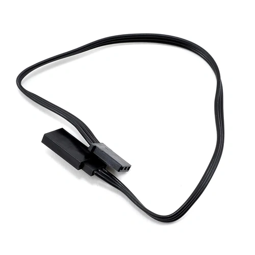 TQ Wire Tripple Black JR/Futaba Servo Extension (225mm)