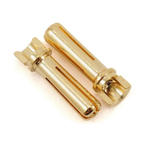 TQ Wire 4mm Narrow Top Male Bullet Connector (Gold) (2)