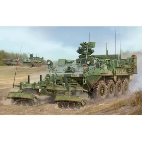 Trumpeter 01574 1/35 M1132 Stryker Engineer Squad Vehicle w/LWMR-Mine Roller/SOB