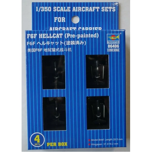 Trumpeter 06406 1/350 F6F HELLCAT (Pre-painted) Plastic Model Kit