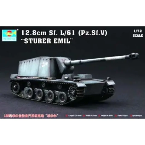 Trumpeter 07210 1/72 128mm Sf.L/61Pz.Sf.V “Sturer Emil