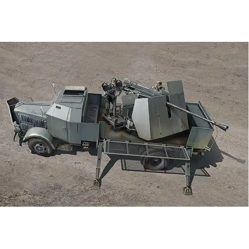TRUMPETER 1/35 L4500A MIT 5CM FLAK 41 II PLASTIC MODEL KIT