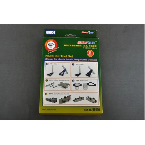 Trumpeter 09951 Model Kit Tool Set (Clamp for elastic band, Clamp, Bottle Opener)