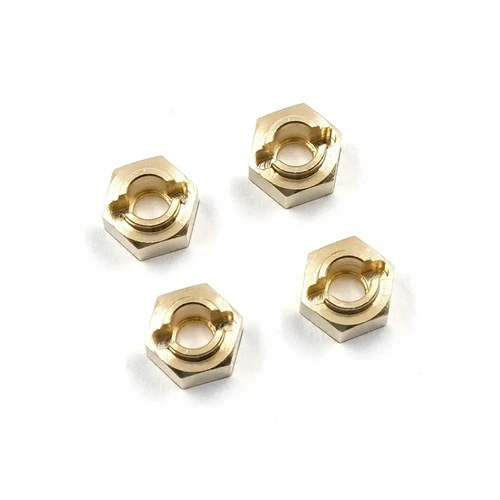 Yeah Racing Brass Wheel Hex Adapters 4Pcs