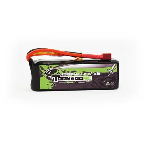 Tornado RC 1900mah 40C Soft Case Lipo 11.1V 3S Deans