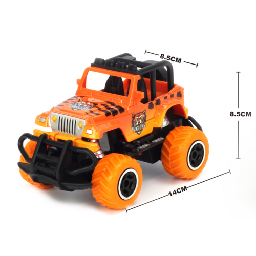 Tornado RC 1:43 Scale Mini Off-Road Graffito Jeep RTR Orange - TRC-6146S-O