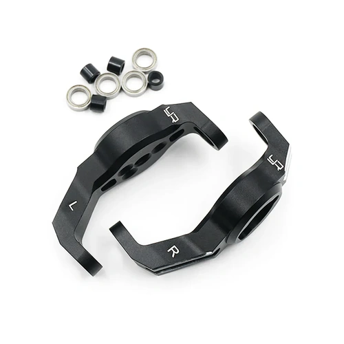Yeah Racing TRX-4 Black Aluminium Left & Right Caster Blocks 2Pcs