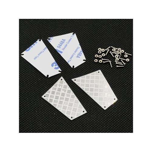 Yeah Racing TRX-4 Defender Stainless Steel Rear Side Diamond Plate