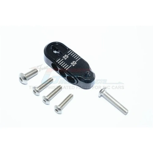 GPM Black Aluminium TRX-4 Adjustable 20-25mm Servo Horn