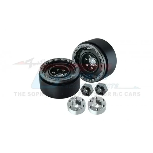 GPM 1.3" Black Aluminium Beadlock Rims 2Pcs