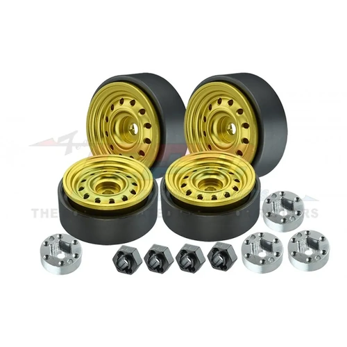 GPM 1.0" Gold Aluminium Beadlock Rims 4Pcs