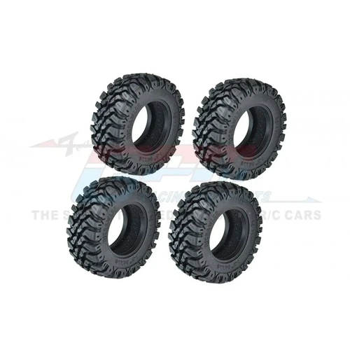 GPM 1.3" High Grip Crawler Tyres 4Pcs w/ Foam Inserts