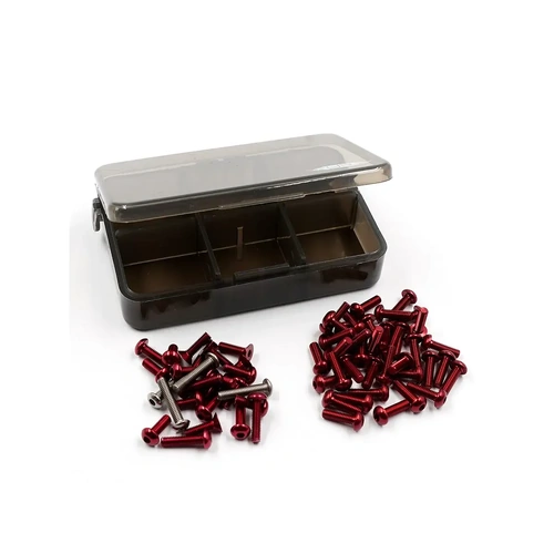 Yeah Racing Tamiya TT-02 Complete Aluminium and Titanium Screw Set - Red