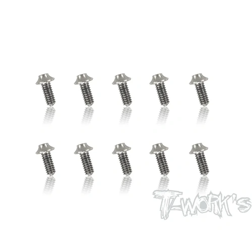 TSS-U 64 Titanium M2 Hex. Socket UFO Head Screw - 2mm x 5mm (10 pcs)