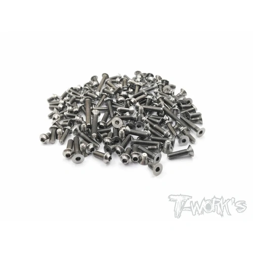 TSSU-RC10B74 64 Titanium Screw set ( UFO Head ) 119pcs. ( For Team Associated RC10 B74 )