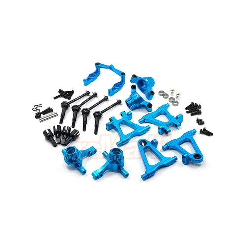 Yeah Racing Aluminium Tamiya TT-02 Essential Upgrade Set - Blue