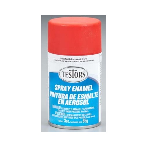 Testors Flat Red Enamel 85Gm Spray *