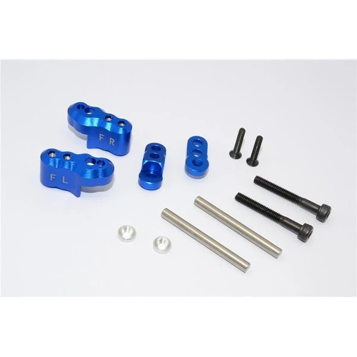 GPM Blue Aluminium X-Maxx Front Adjustable Shock Mount Set w/ Hardware