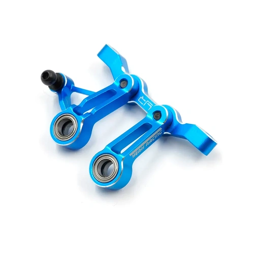 Yeah Racing Blue Aluminium Steering Bellcrank/Drag Link Assembly w/ Bearings for Tamiya XV-02