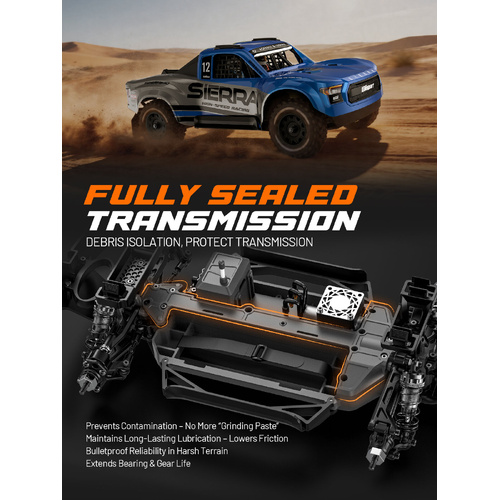 1/12  2.4G 4WD Short Course Truck _öMid- Tier Brushless Version)Blue