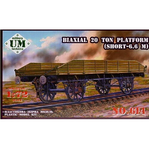 UM-MT 614 1/72 Biaxial 20 ton platform (short - 6,6 m ) Plastic Model Kit