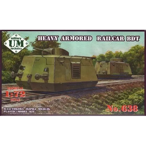 UM-MT 638 1/72 BDT - Heavy Armored Railcar Plastic Model Kit
