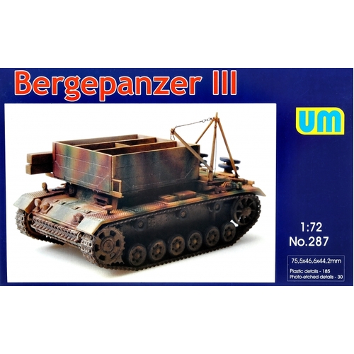 Unimodel 287 1/72 Bergepanzer III Plastic Model Kit